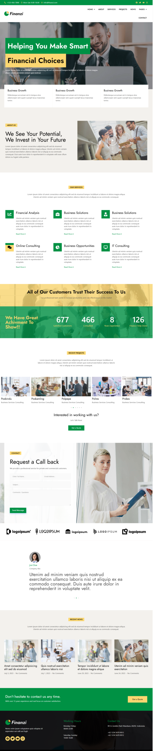 Landing Page para Consultoria Financeira