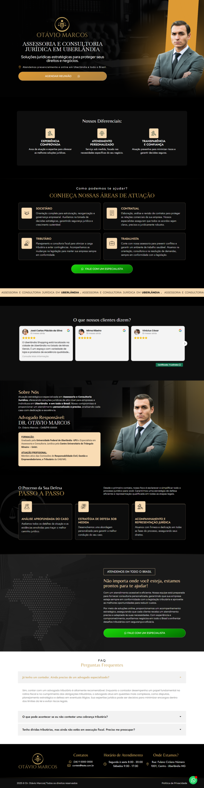 Landing Page para Advogados