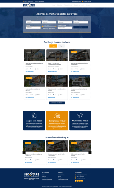 Site para Imobiliária