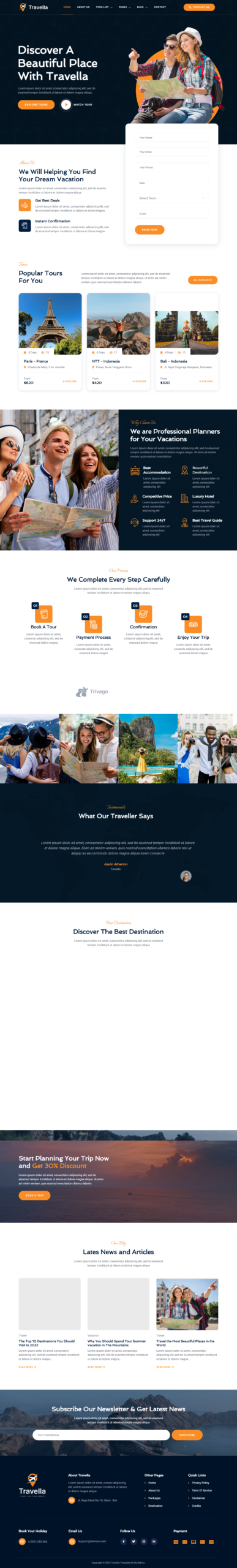 Site para Agência de Viagens