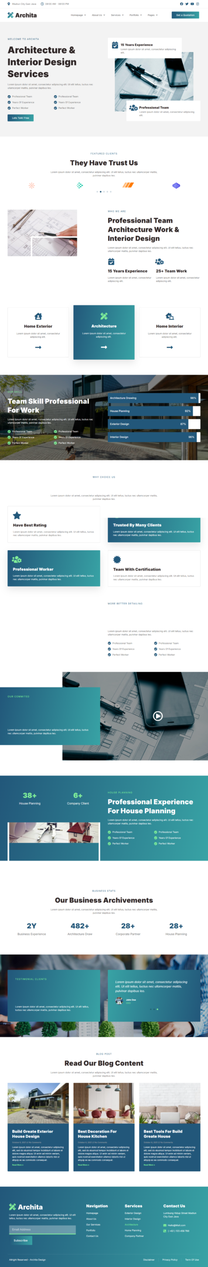 Website para Arquitetura