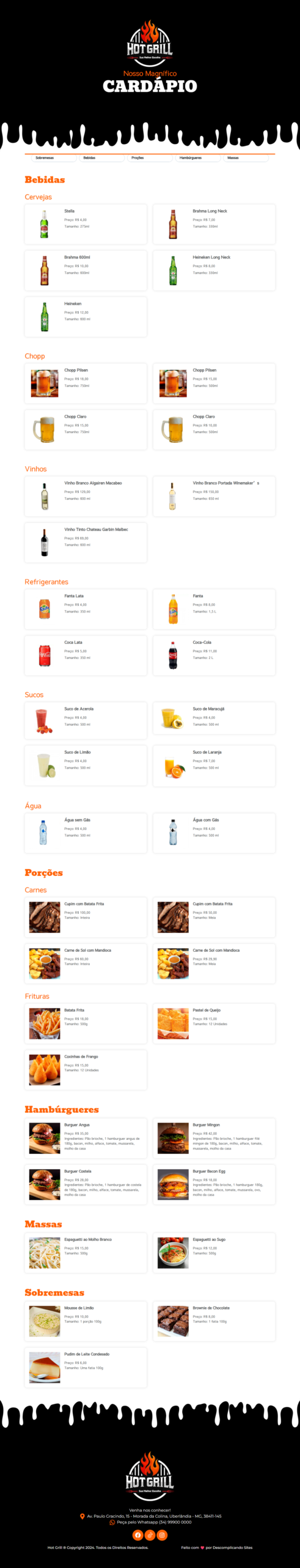 Cardápio Digital para Hamburgueria