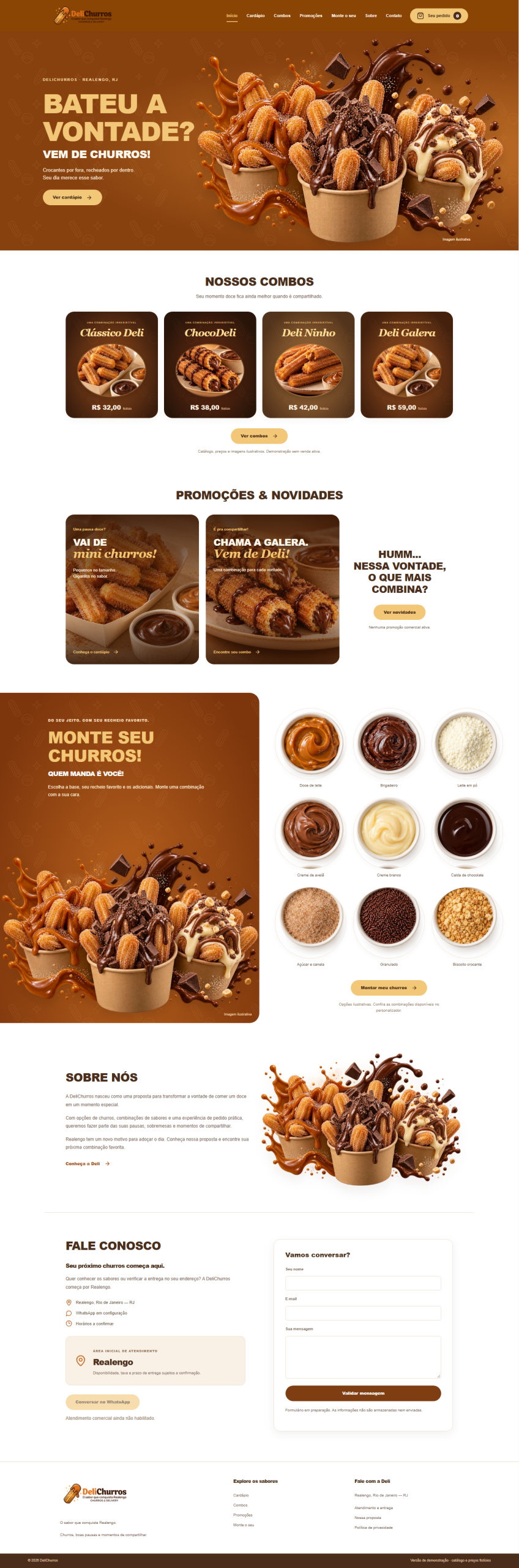 DeliChurros — Site para Churros Artesanais